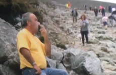 This lad having a sneaky smoke on Croagh Patrick sums up our feelings about hiking
