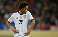 Leroy Sane in Manchester as he prepares to seal €53 million City move