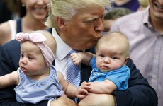 Trump tells Virginia mother to get crying baby 'out of here'