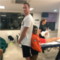 This photo showing the height difference between two Olympic athletes is mind blowing