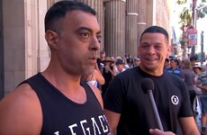 Diaz discreetly pranks McGregor fans while they make their rematch predictions