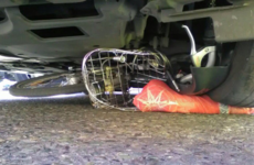 Dublin bike ends up under taxi in city centre collision