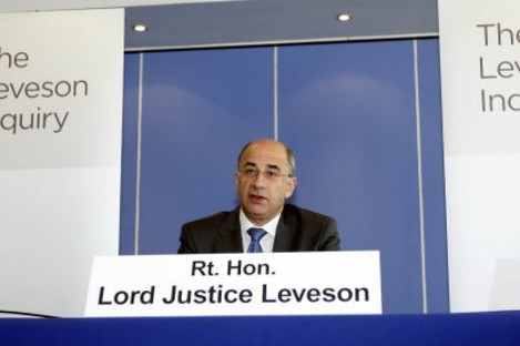 Judge Brian Leveson, who is heading the media ethics inquiry.