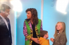 This little kid was so done with Ireland AM's fashion segment this morning