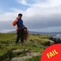 This guy's failed attempt at climbing on the Irish coast is going super viral