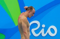 Shane Ryan 2nd in 100m freestyle heat, but it's not fast enough to qualify