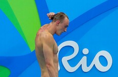Shane Ryan 2nd in 100m freestyle heat, but it's not fast enough to qualify