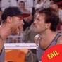 These lads went for a celebratory chest bump at the Olympics and it did not go well