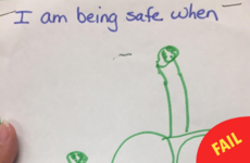 This little kid's deeply unfortunate bike safety picture is going viral