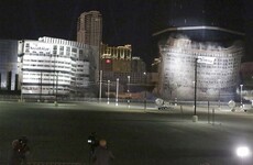 Watch as an iconic Vegas hotel and casino is demolished