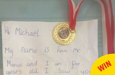 A five-year-old from Dublin has offered his school medal to Michael Conlan