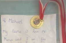 A five-year-old from Dublin has offered his school medal to Michael Conlan
