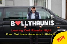 A taxi driver in Mayo is offering Leaving Certs free lifts tonight for a lovely reason