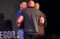 Letter from Las Vegas: Juvenile jostling tests McGregor's bottle at farcical press conference