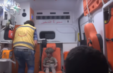 Haunting footage shows stunned face of injured Syrian boy after airstrike