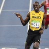 Usain Bolt and his Canadian rival so comfortable that they laughed across the finish line