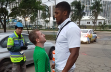 Paddy Barnes took a brilliant photo face-to-face with Anthony Joshua