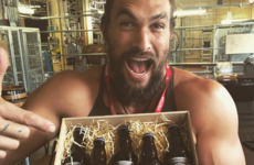 Khal Drogo (AKA Jason Momoa) is having an absolute field day in the Guinness Brewery