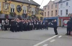 The Rose of Tralee escorts took over the town centre for a massive sing song