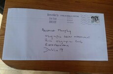 An Post did a stellar job of delivering this letter to Annalise Murphy