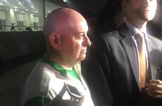 OCI'S Kevin Kilty and Stephen Martin wear Team Ireland kits as they leave Rio police station