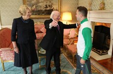 The photos of Michael D welcoming home Ireland's Olympians are glorious