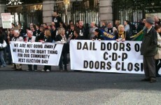 TDs met with protests galore at Leinster House