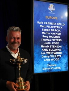 Lowry misses out as Darren Clarke reveals his captain's picks for Ryder Cup