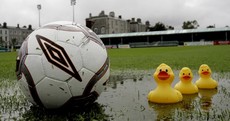 Torrential rain has played havoc with Saturday's League of Ireland fixtures