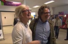 A couple were reunited after 29 years apart in Knock Airport, and it was just gorgeous