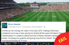 This lad's Facebook got pranked and people think he's giving away All-Ireland tickets now