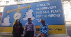Sinn Féin's new billboard says Fine Gael is 'playing for the wrong team' over Apple
