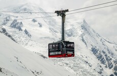 Over 30 people spent the night stuck in cable cars over Alps