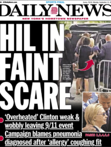 Hillary's health - From right-wing conspiracy to front page news