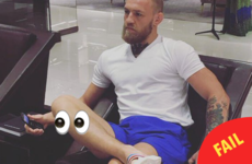 Conor McGregor got a fierce slagging over this photo of him using a flip phone