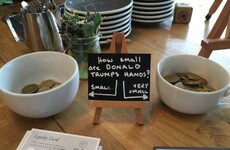 This café in Dublin took the piss out of Donald Trump with today’s tip jar