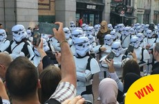 Dublin was invaded by a bunch of dancing stormtroopers yesterday