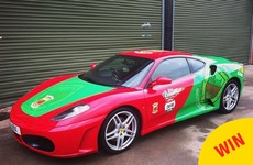 A dedicated Mayo fan kitted out his Ferrari in the county colours