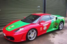 A dedicated Mayo fan kitted out his Ferrari in the county colours