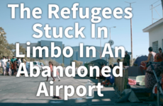 WATCH: The refugees stuck in limbo in an eerie, abandoned airport