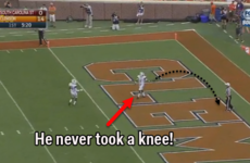 American football player completely forgets the rules, gifts opposition a touchdown