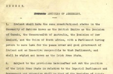 'Secret' Anglo-Irish Treaty of 6 December 1921 now online