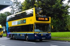 Top deck of Dublin bus damaged after crashing into tree branch