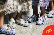 Renowned designer Christopher Kane put Crocs in his fashion show, and no one is here for it