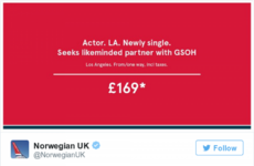 An airline has taken advantage of Brangelina's split to promote flights to LA