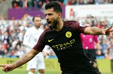 Goal machine Aguero at the double as Guardiola maintains perfect start
