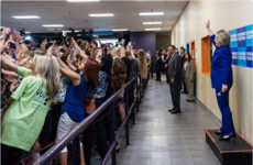 This crowd's selfie with Hillary Clinton has everyone weeping for modern society