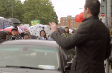 A heckler at the March for Choice was shut down by this singing pro-choicer