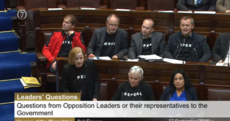 TDs from AAA-PBP wear 'Repeal' sweatshirts in Dáil