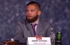 Jeremy Stephens has learned a valuable lesson about interrupting Conor McGregor